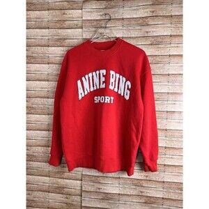 Sold Anine Bing Sport Oversized Letterman Sweatshirt size large